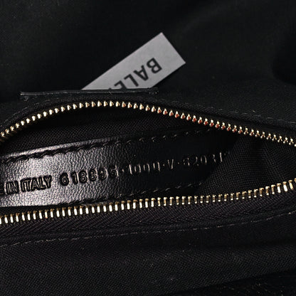 Balenciaga Grained Calfskin Logo Cloud Clutch XS Black 7 of 10
