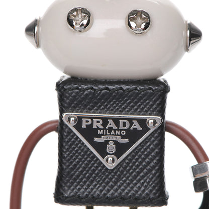 Prada Saffiano Edward Robot Trick Keychain 3 of 4
