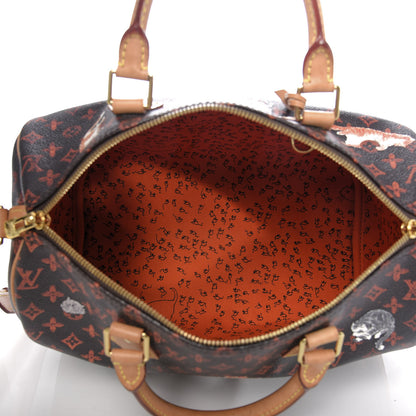 Louis Vuitton Catogram Speedy Bandouliere 30 Marron 5 of 12