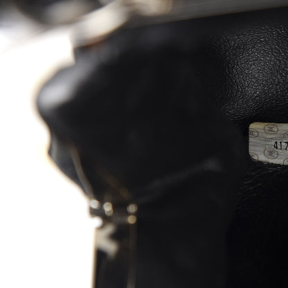 Chanel Patent Quilted Kisslock Frame Bag Black 9 of 17