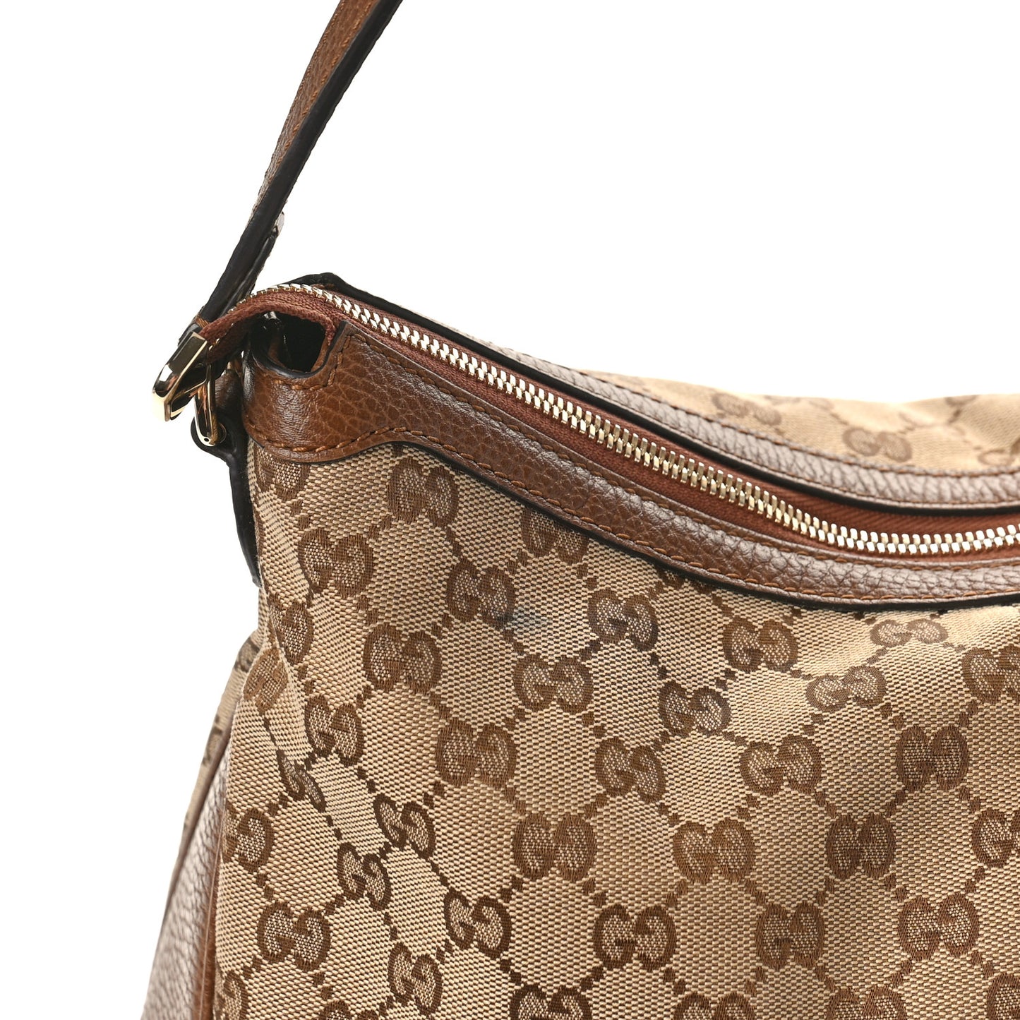 Soft GG Monogram Large Margaux Hobo Brown