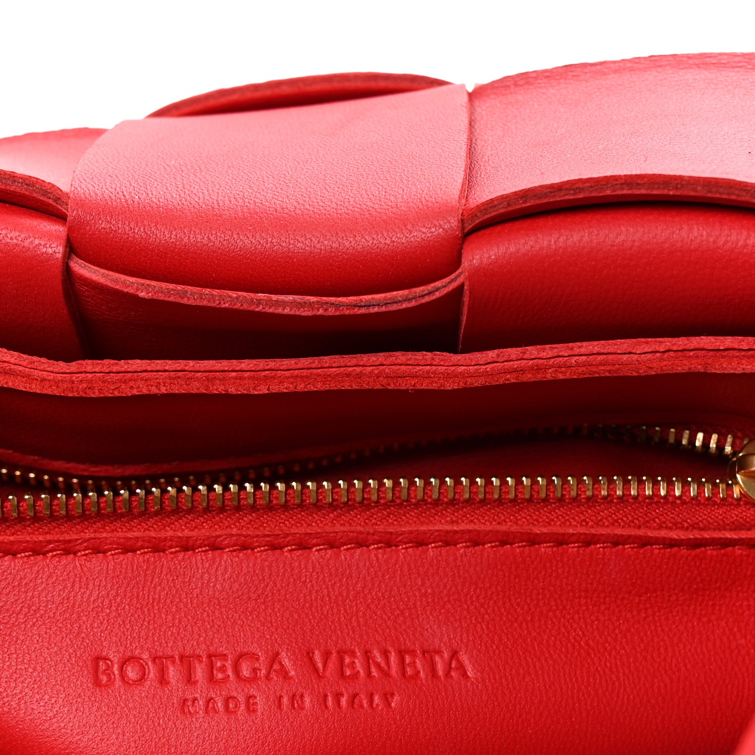 Bottega Veneta Lambskin Maxi Intrecciato Cassette Crossbody Bag Redstone 6 of 9