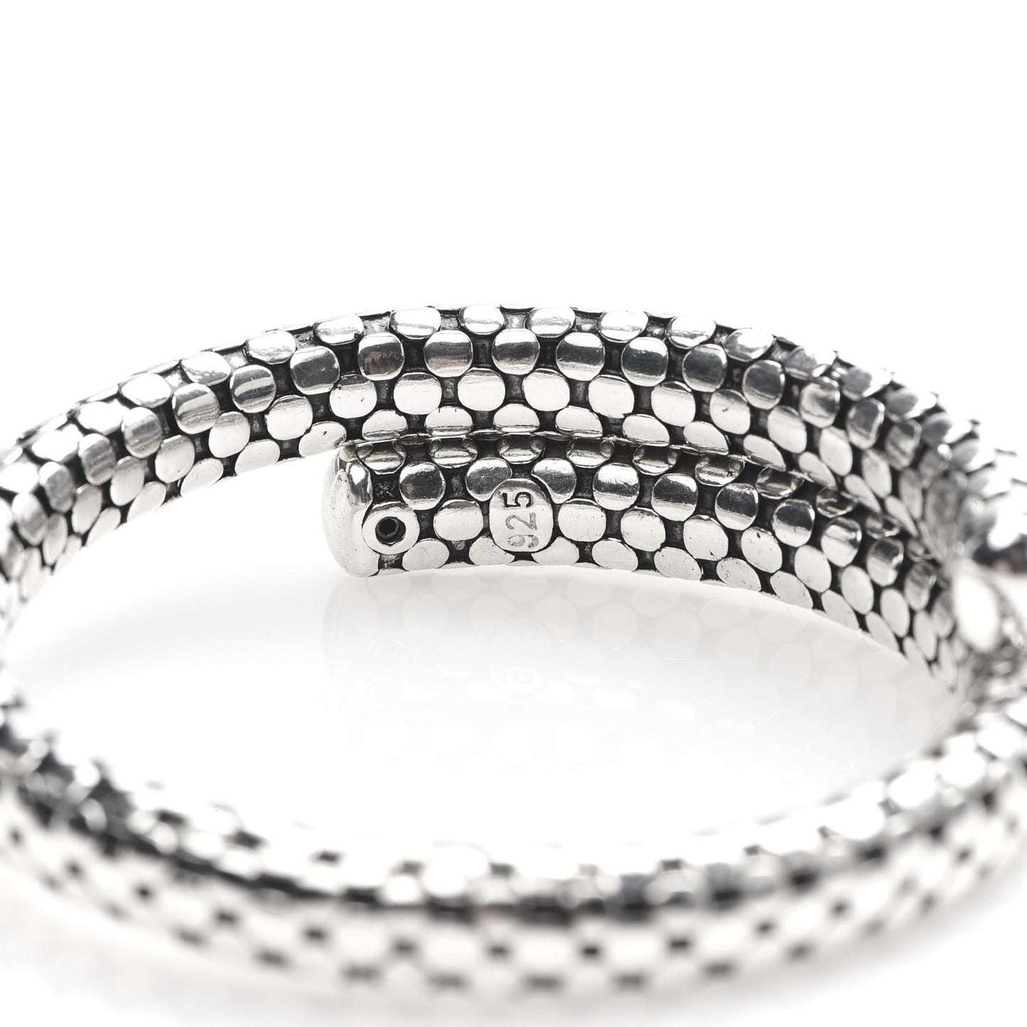 Sterling Silver Dot Coil Bracelet