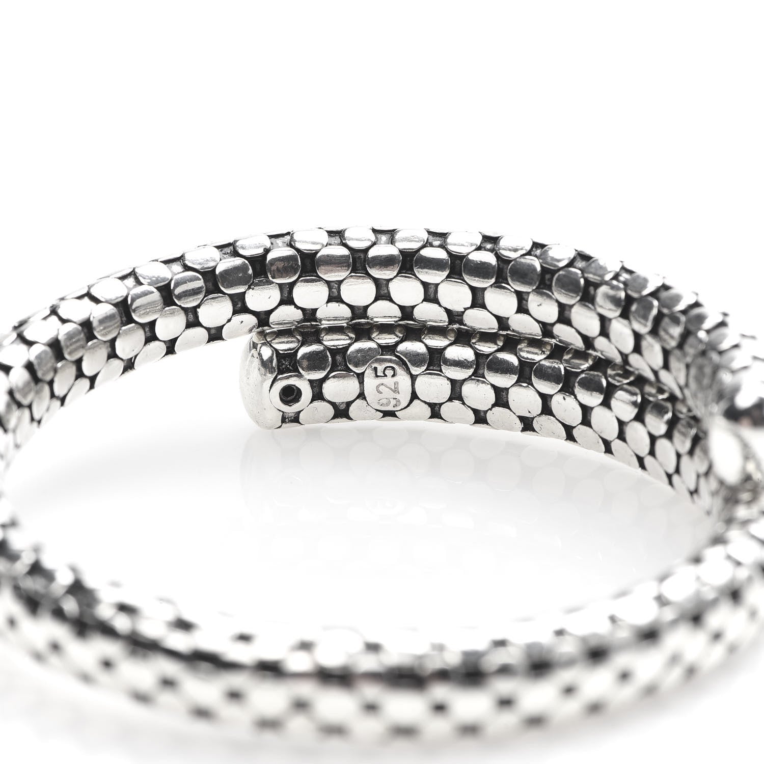 John Hardy Sterling Silver Dot Coil Bracelet 4 of 5