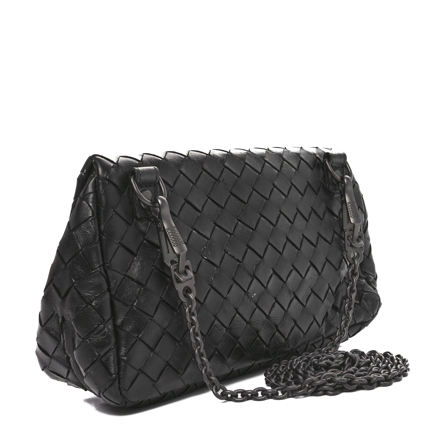 Bottega Veneta Nappa Intrecciato Small Chain Crossbody Black 3 of 12