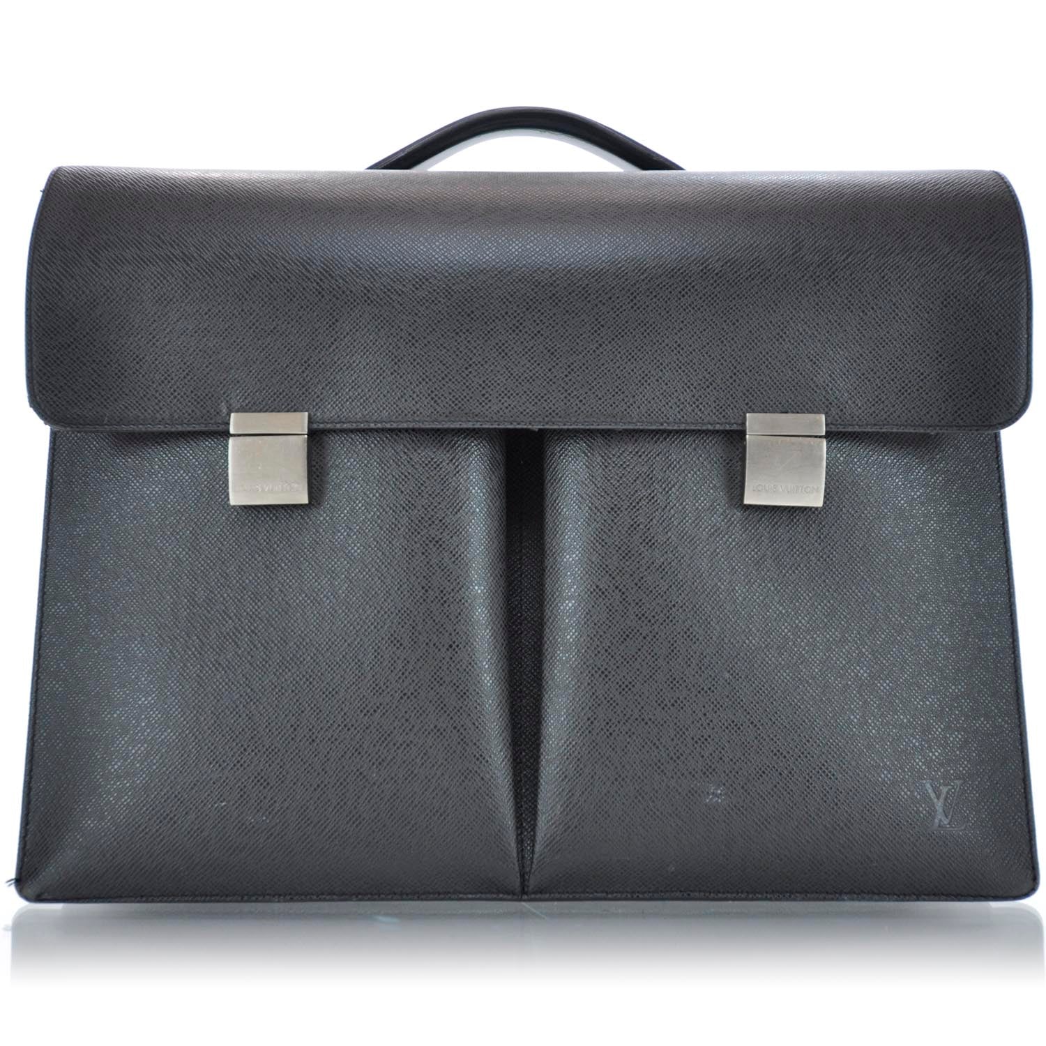 Louis Vuitton Taiga Serviette Tobol Briefcase Black 1 of 10