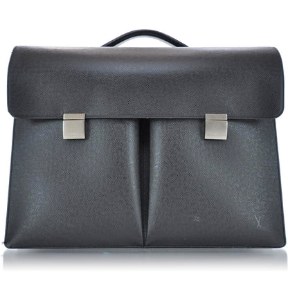 Louis Vuitton Taiga Serviette Tobol Briefcase Black 1 of 10