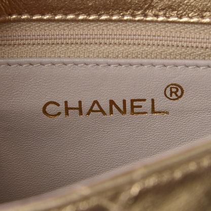Chanel Metallic Lambskin Quilted Mini Flap Gold 7 of 10