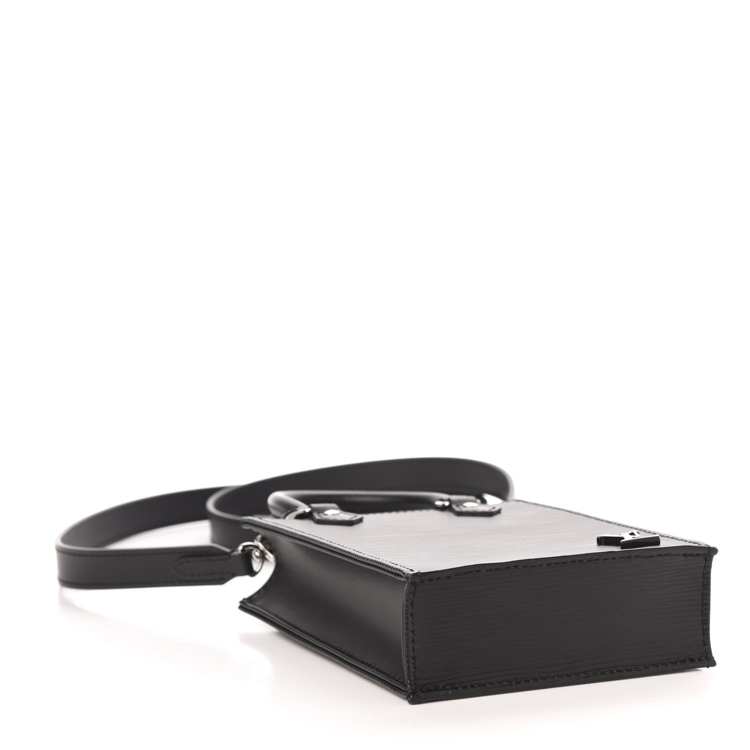 Louis Vuitton Epi Petit Sac Plat Black 4 of 10