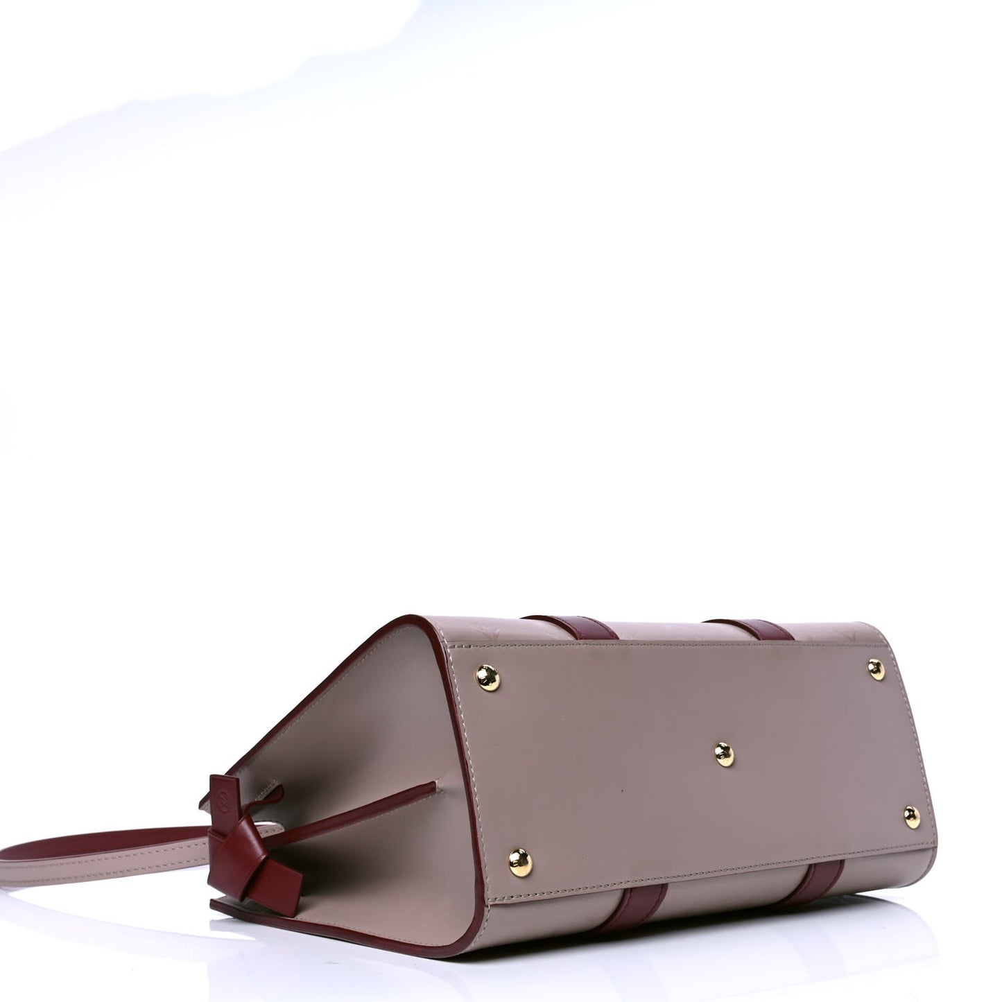 Monogram Cuir Plume Very Tote MM Mastic Raisin