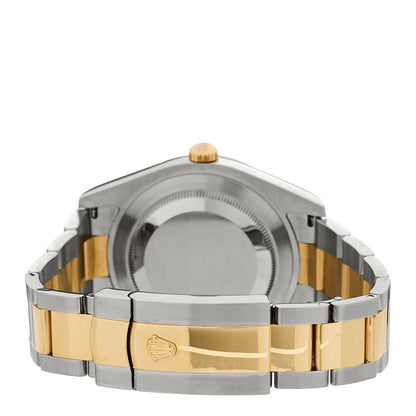 Rolex Stainless Steel 18K Yellow Gold 41mm Oyster Perpetual Datejust II Watch Slate 116333 3 of 5