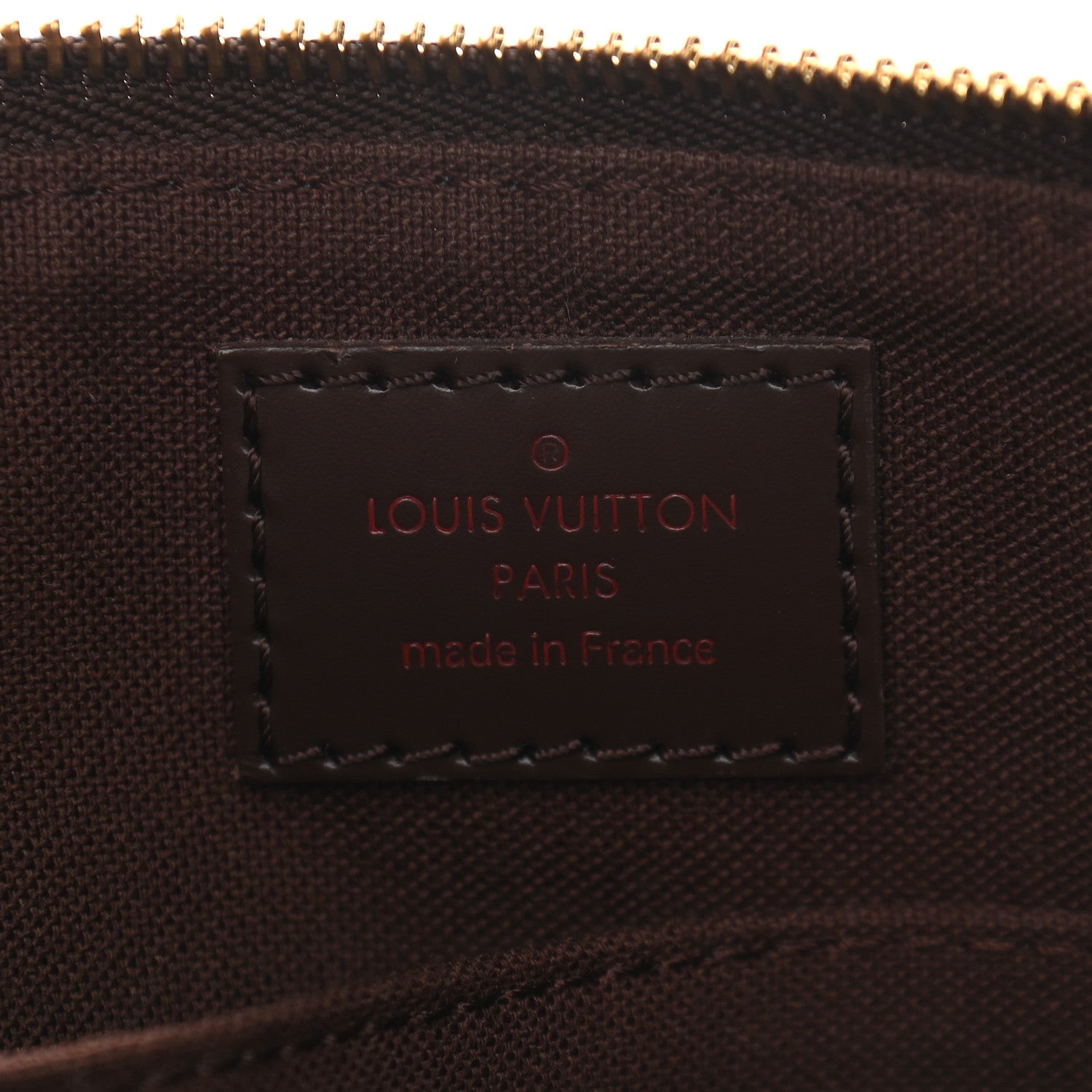 Louis Vuitton Damier Ebene Brooklyn Flat Pochette 7 of 9