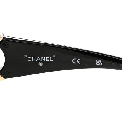 Chanel Acetate Pearl CC Square Sunglasses 71501-A Black 6 of 8