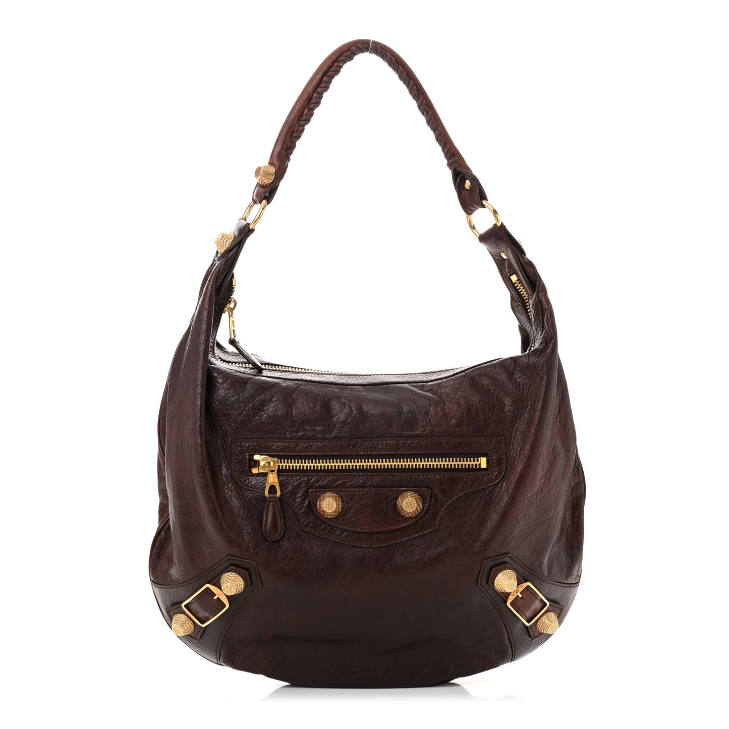 Chevre Giant 21 Gold Hardware Hobo Mogano