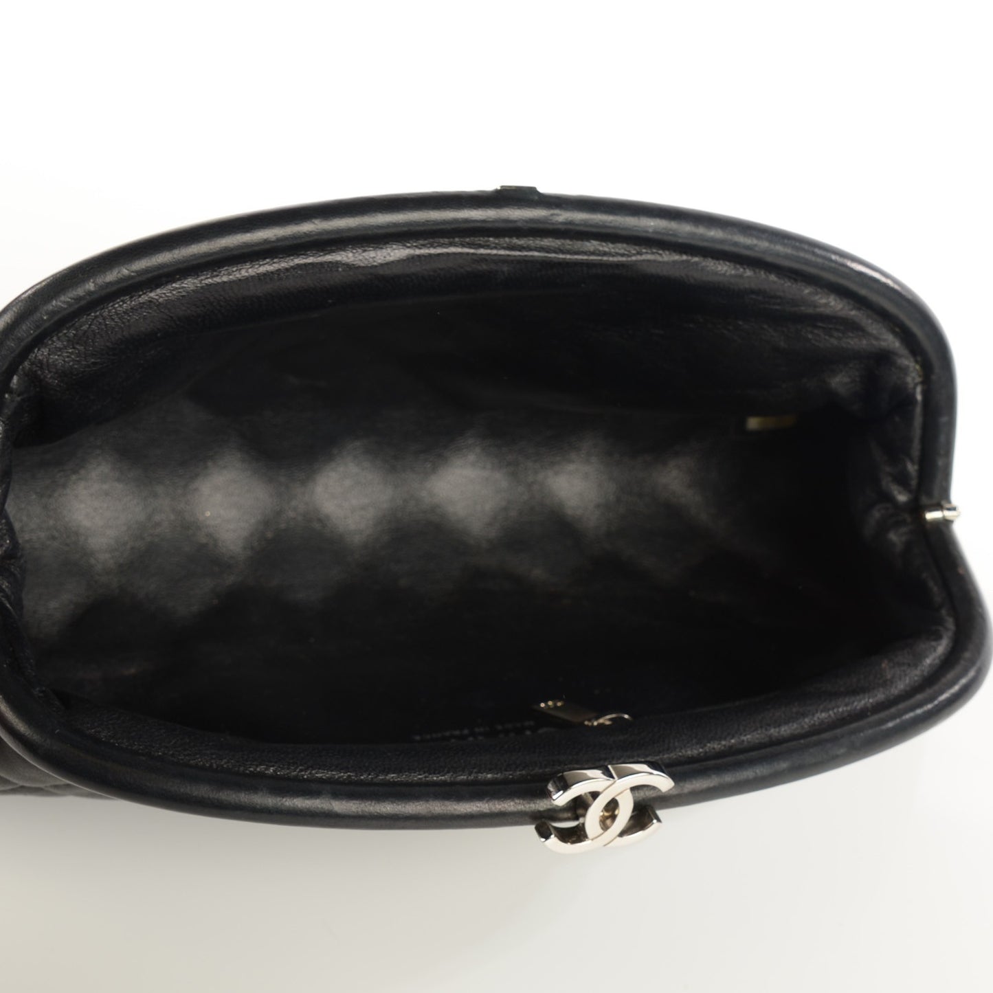 Lambskin Quilted Timeless Clutch Black