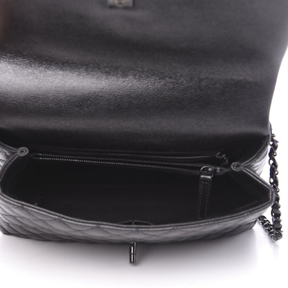 Chanel Caviar Quilted Small Coco Handle Flap So Black 4 of 10