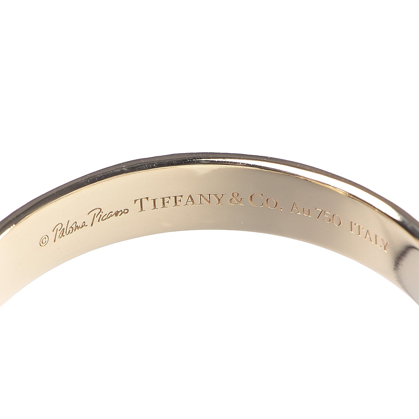 18K Yellow Gold Diamond Paloma's Melody Two-Band Ring 57 8