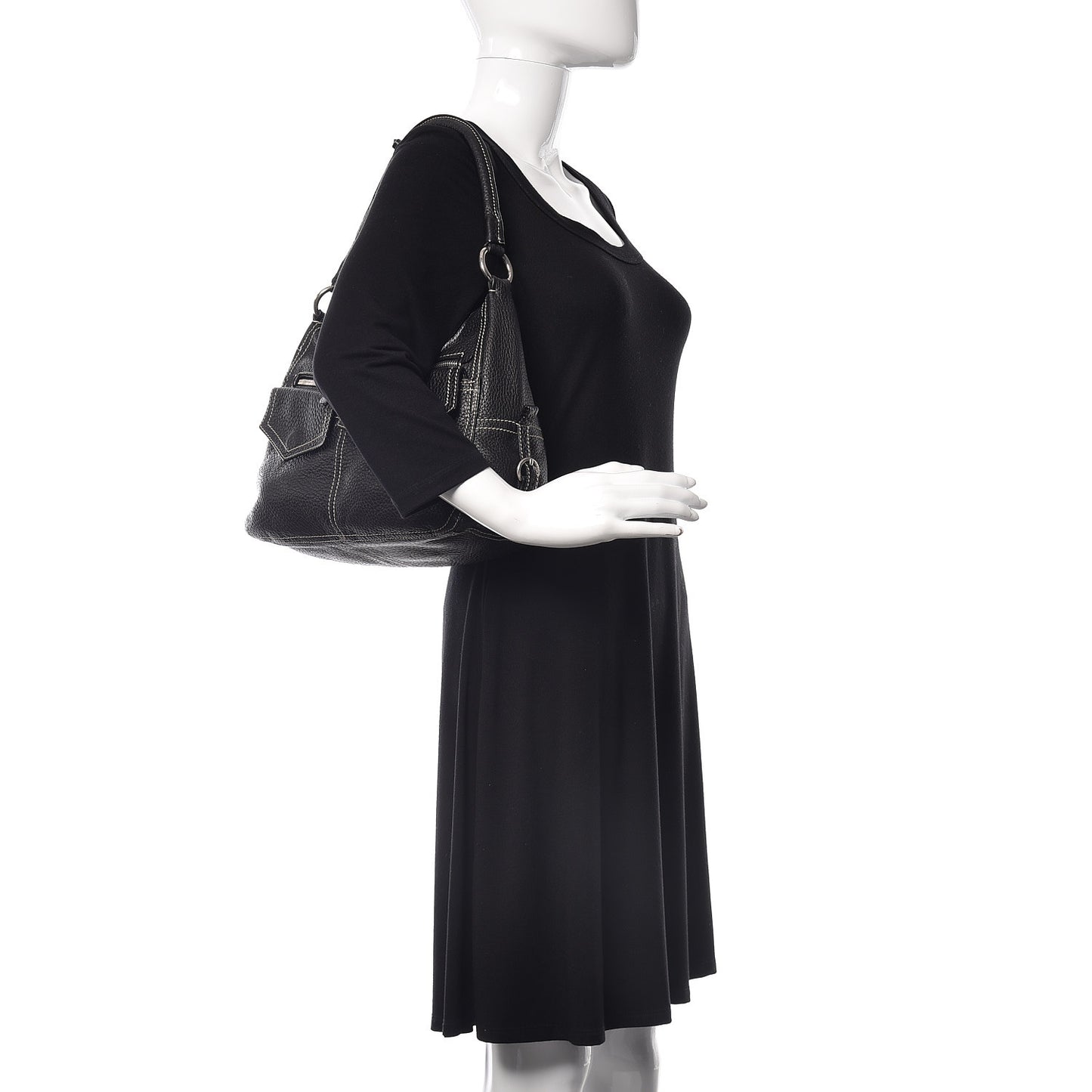 Vitello Daino Hobo Black