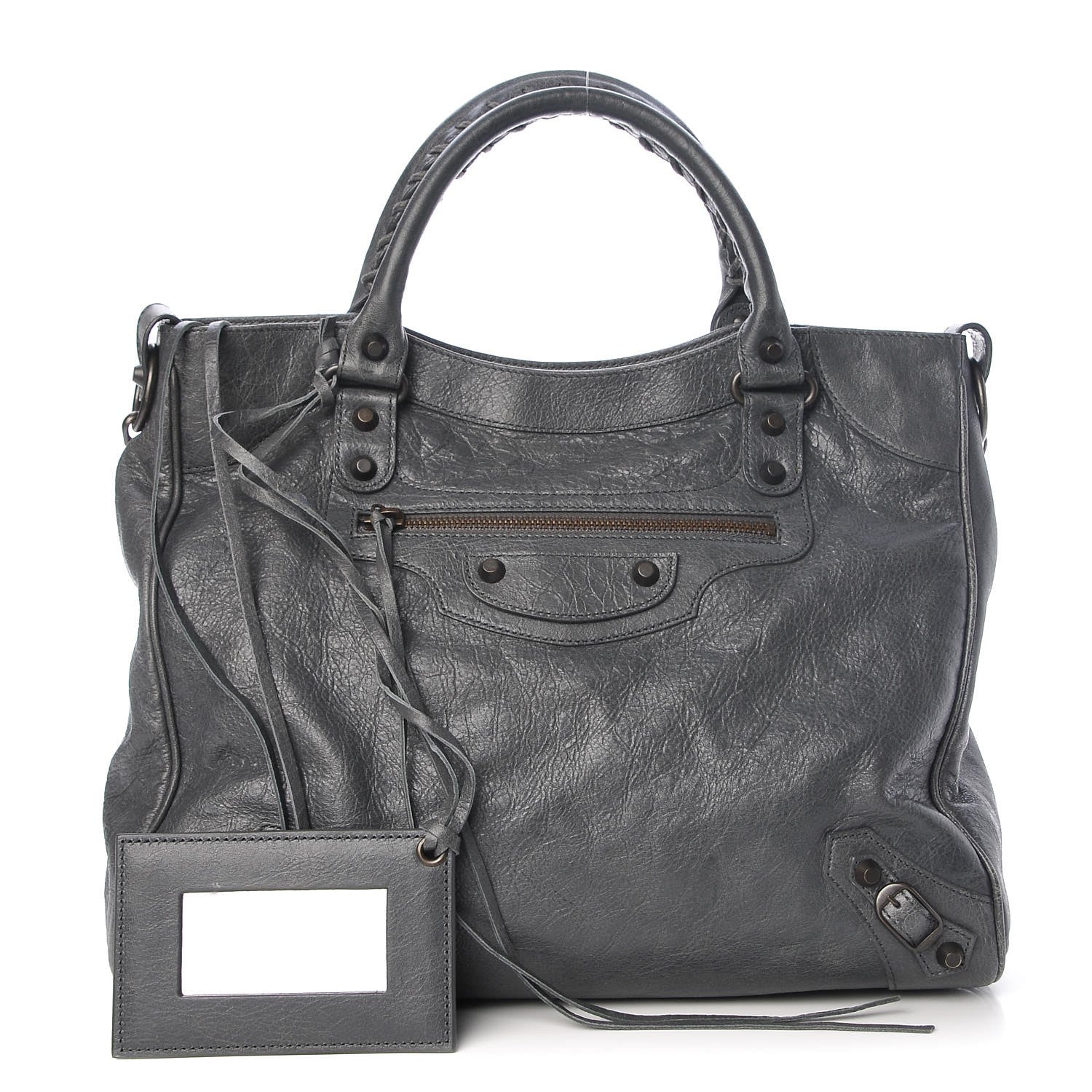 Balenciaga Agneau Classic Hardware Velo Gris Tarmac 1 of 8