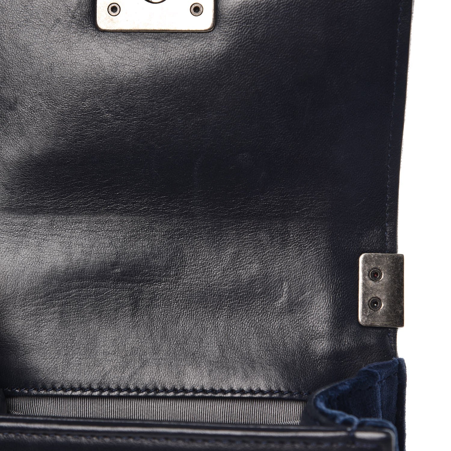 Chanel Velvet Quilted Mini Boy Flap Navy 8 of 11