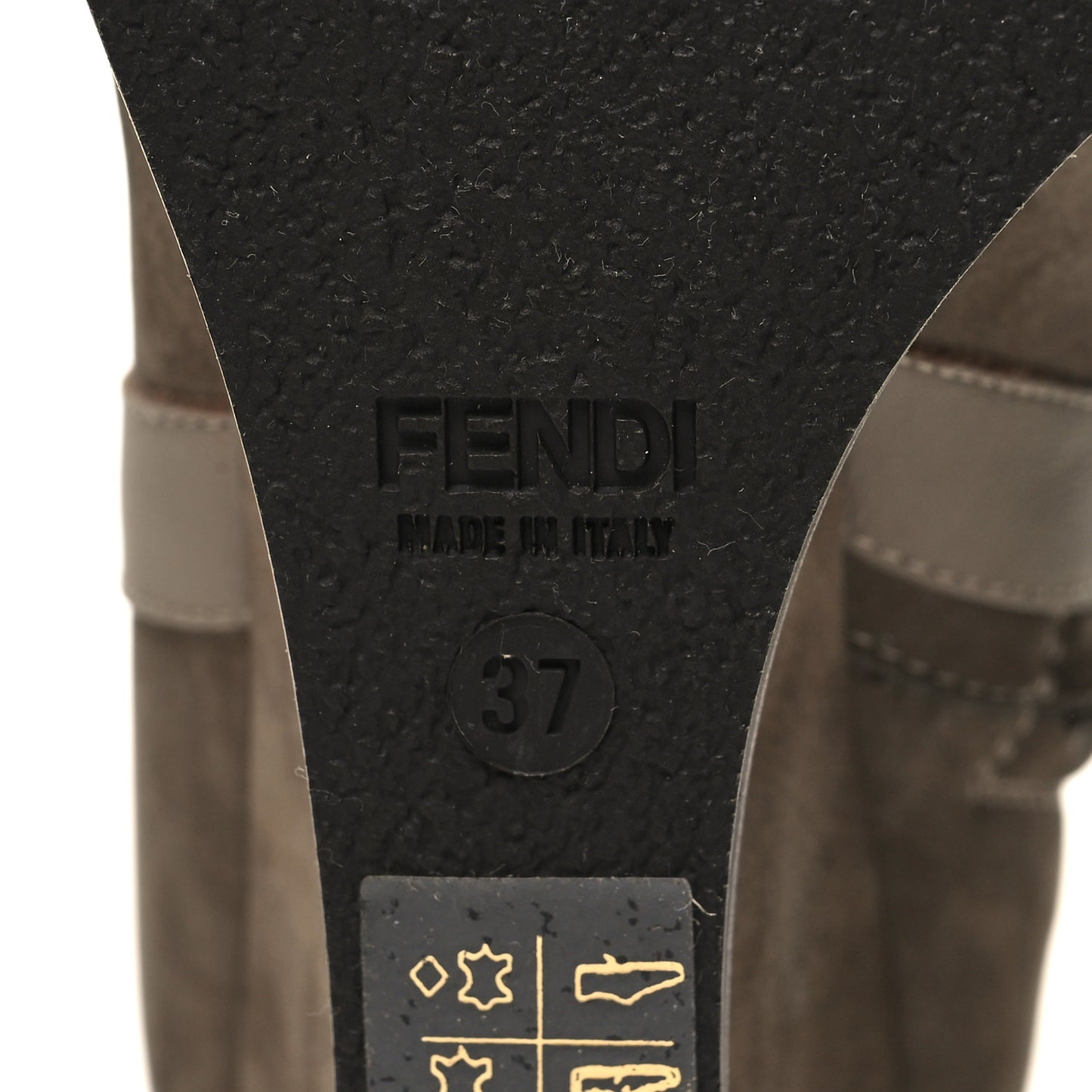Suede Shearling Wedge Ankle Boots 37 Mastic Tortora Latte