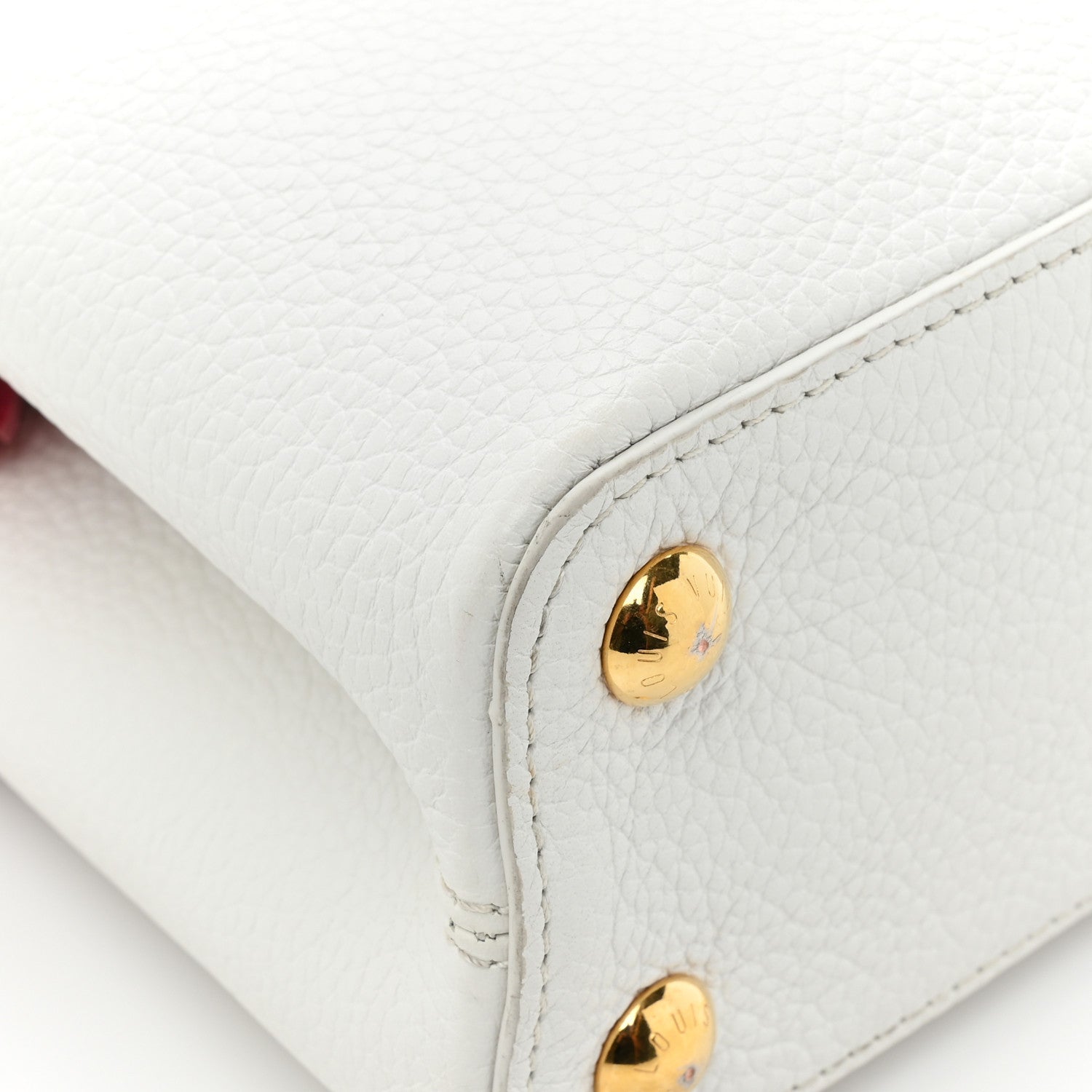 Louis Vuitton Hanami Taurillon Capucines BB White Multicolor 14 of 14