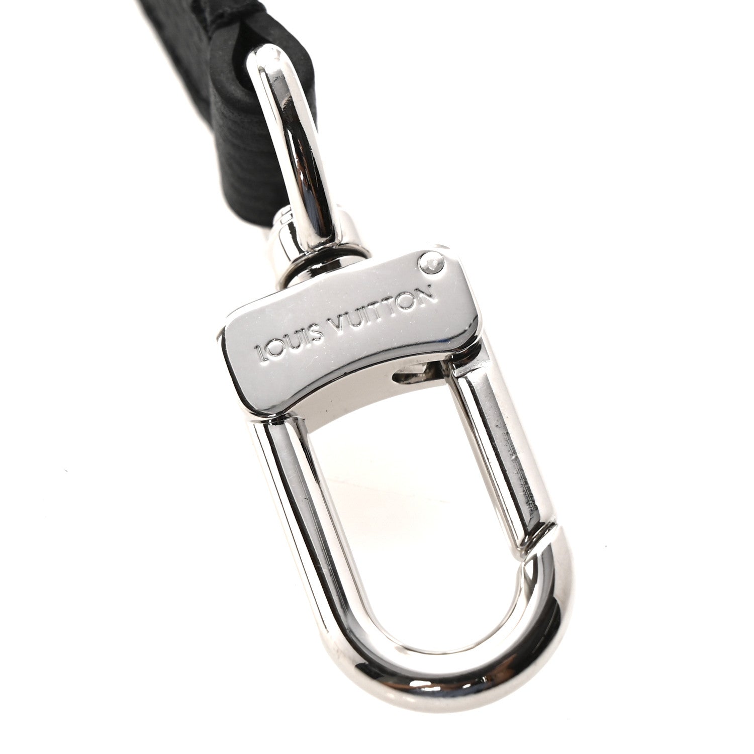 Louis Vuitton Calfskin Buci Shoulder Strap Black 4 of 4