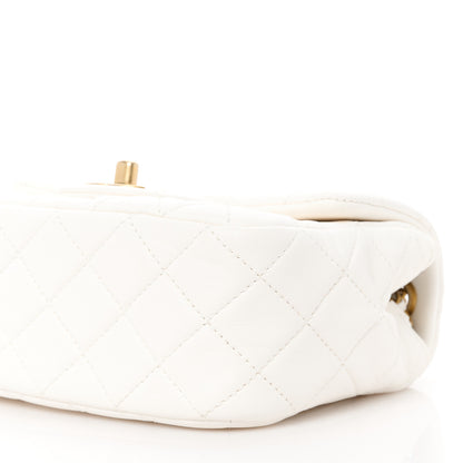 Chanel Lambskin Quilted Mini Pearl Crush Flap White 11 of 11