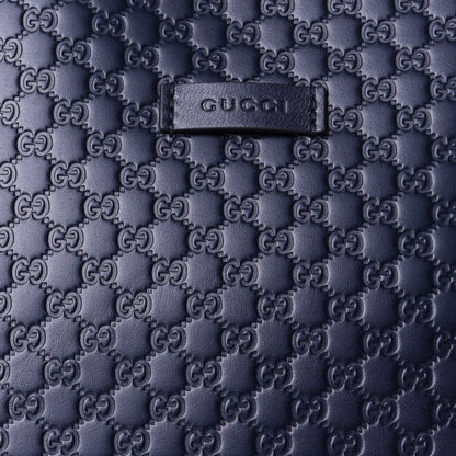 Gucci Soft Microguccissima Dome Satchel Navy 10 of 10