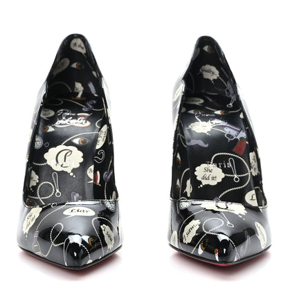 Christian Louboutin Patent Weapons Hot Chick 100 Pumps 39.5 Black Multicolor 2 of 7