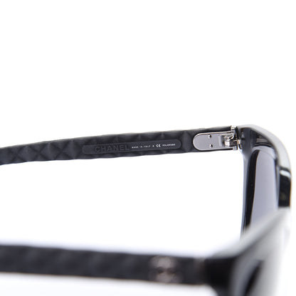 Chanel Acetate Quilted Polarized Butterfly CC Sunglasses 5288-Q Black 5 of 8