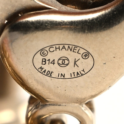 Chanel Tweed CC Oversized Padlock Chain Belt Pink Gold 4 of 4
