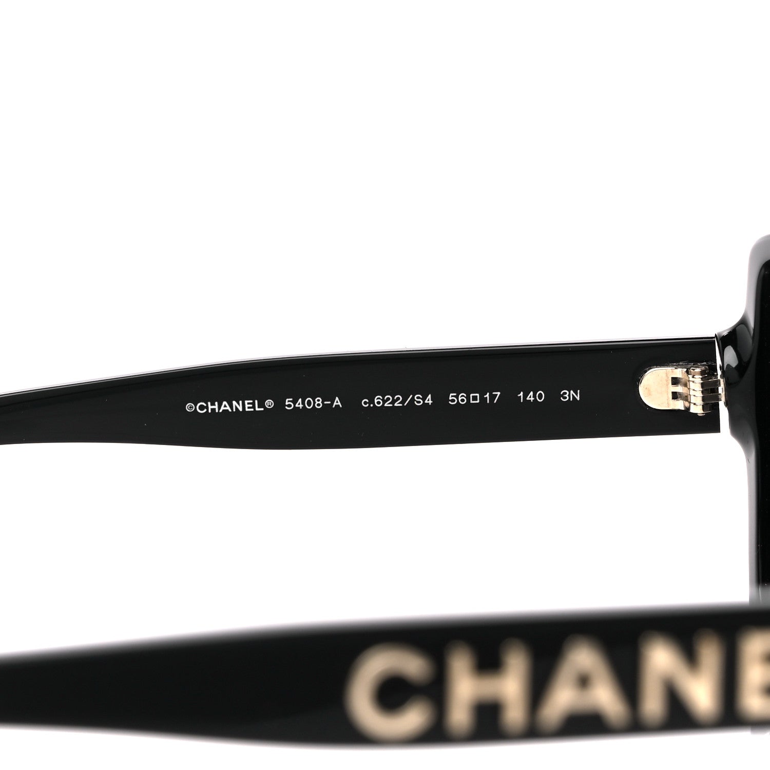 Chanel Acetate Square Sunglasses 5408-A Black 5 of 8