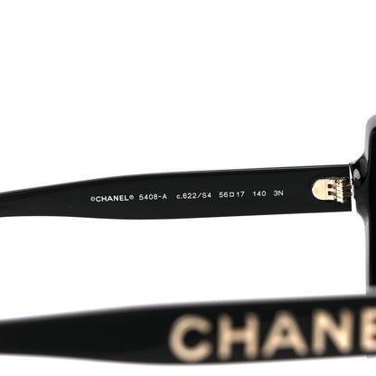 Chanel Acetate Square Sunglasses 5408-A Black 5 of 8