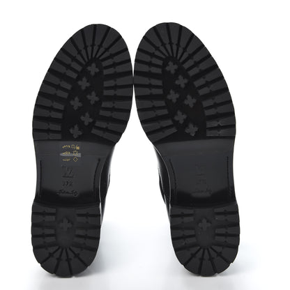 Louis Vuitton Calfskin Monogram Flat Boots 37.5 Black 8 of 9