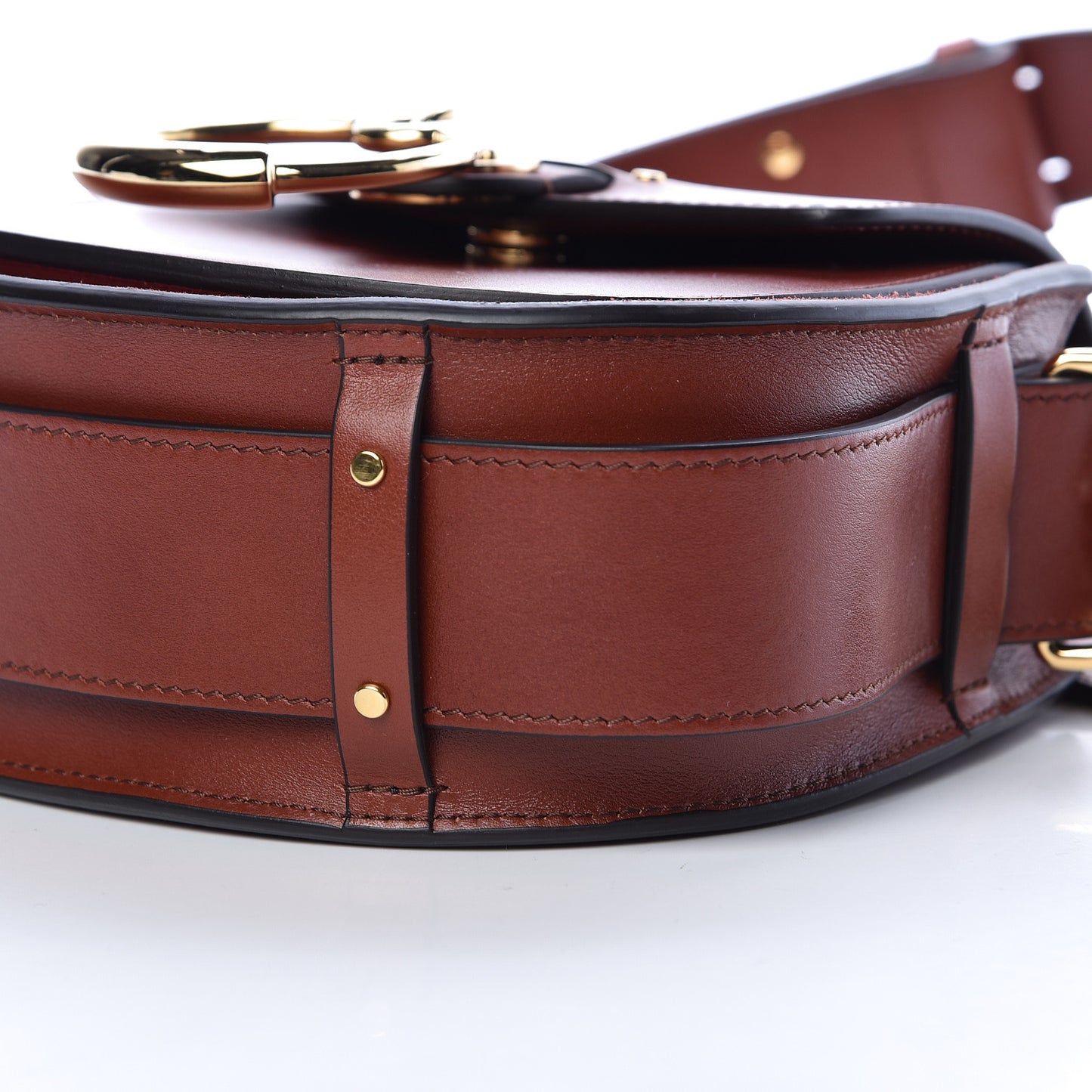 Calfskin Small Tess Bag Sepia Brown