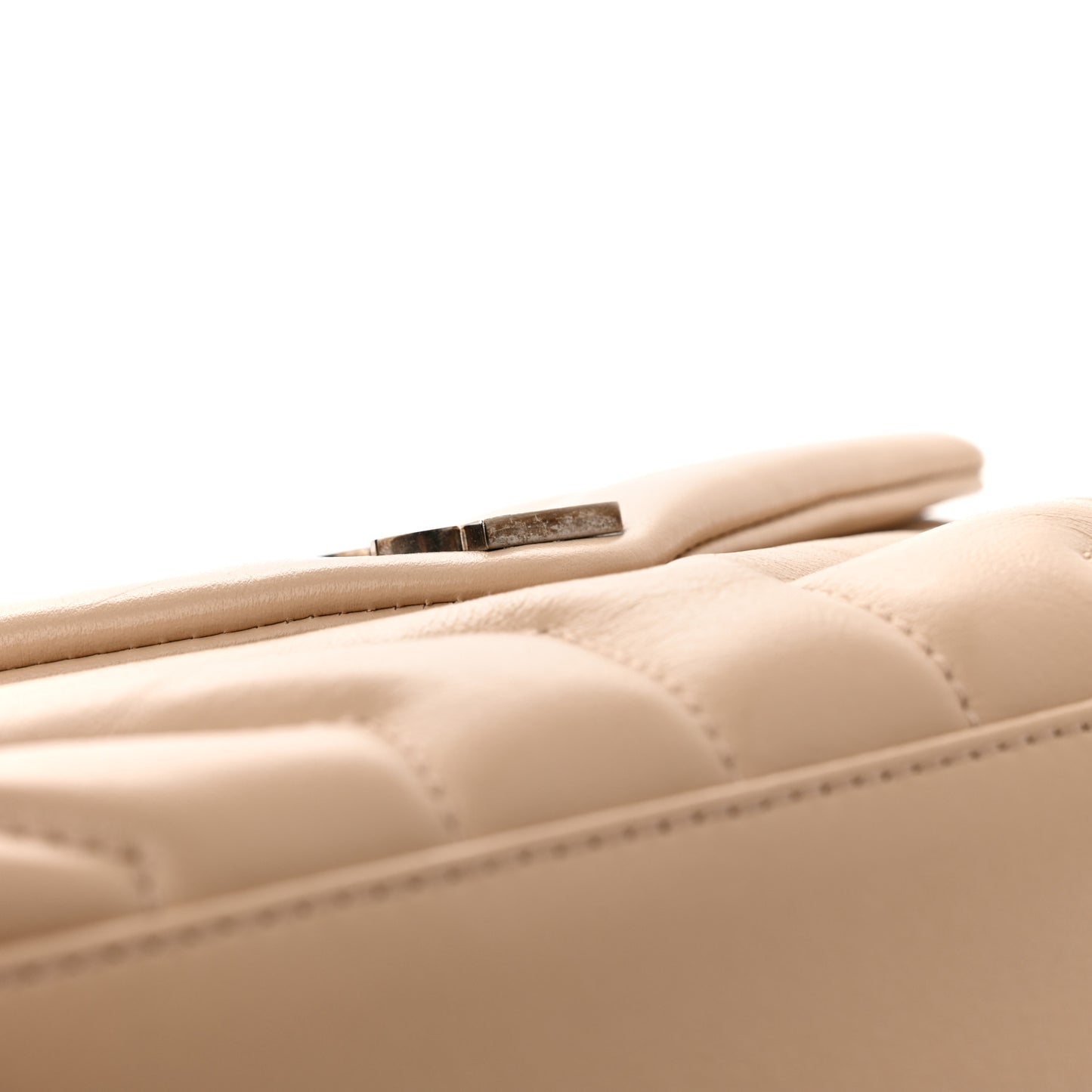 Calfskin Y Quilted Monogram Toy Loulou Crossbody Bag Nude Powder