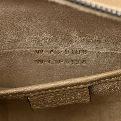 Celine Drummed Calfskin Nano Luggage Dune 7 of 13