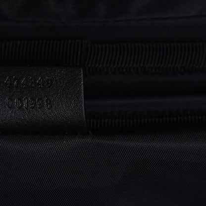 Gucci GG Supreme Monogram Large Four Wheel Suitcase Black Grey 7 of 7