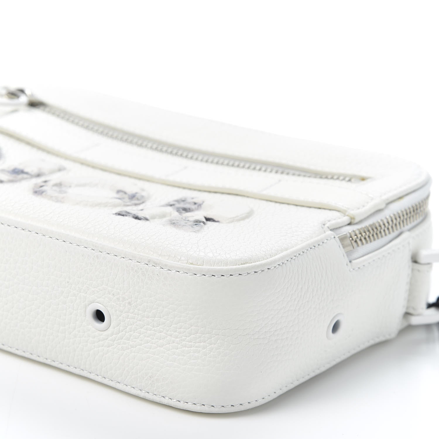Christian Dior X DANIEL ARSHAM Grained Calfskin Safari Messenger Bag White 6 of 10