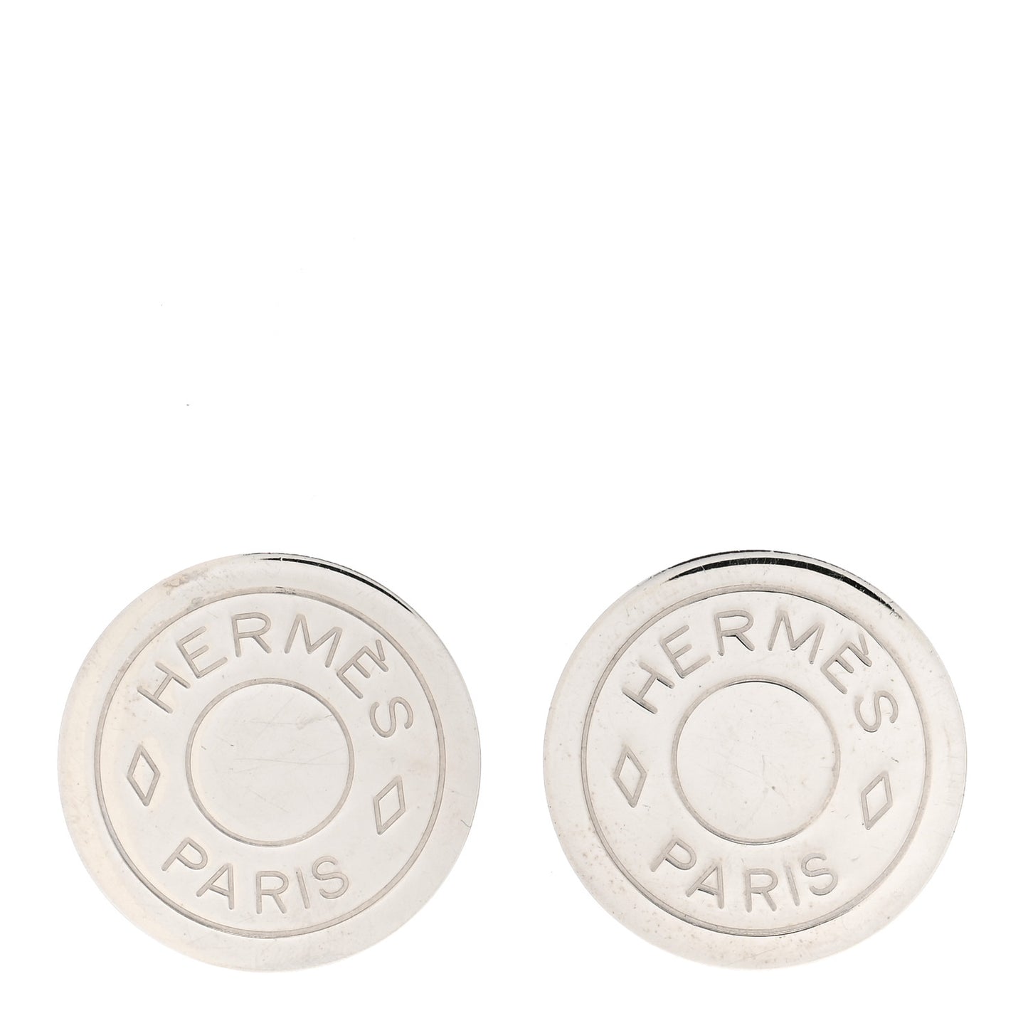 Palladium Clou De Selle Clip On Earrings