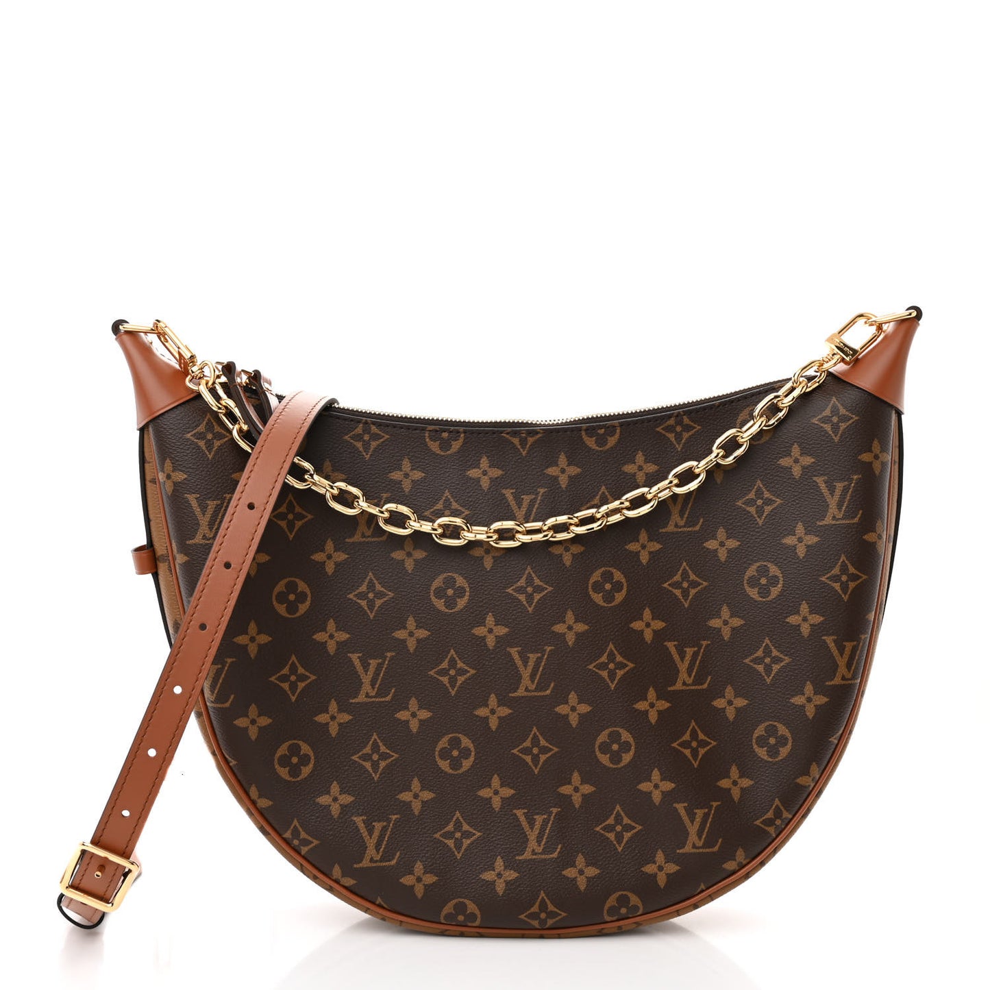 Reverse Monogram Loop Hobo