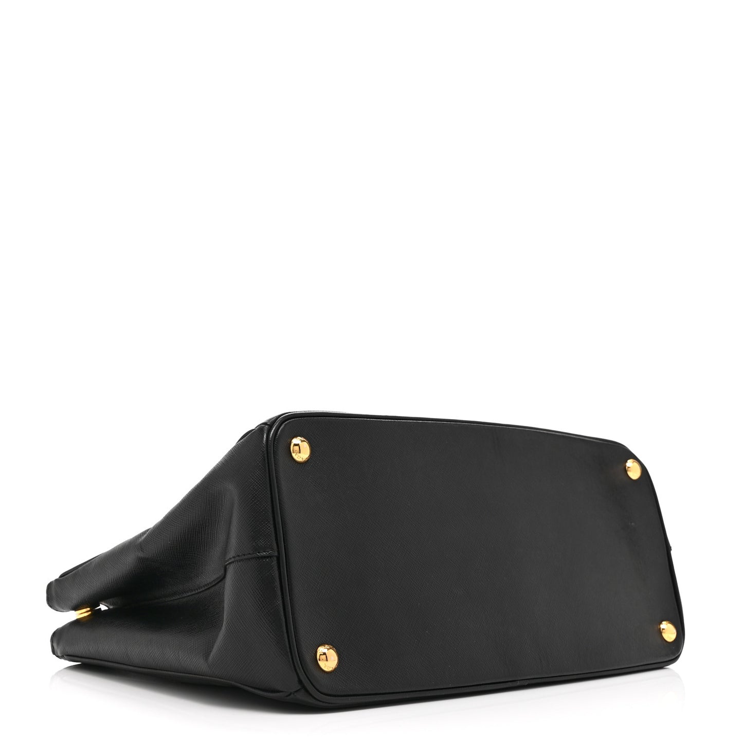Saffiano Lux Large Galleria Double Zip Tote Black