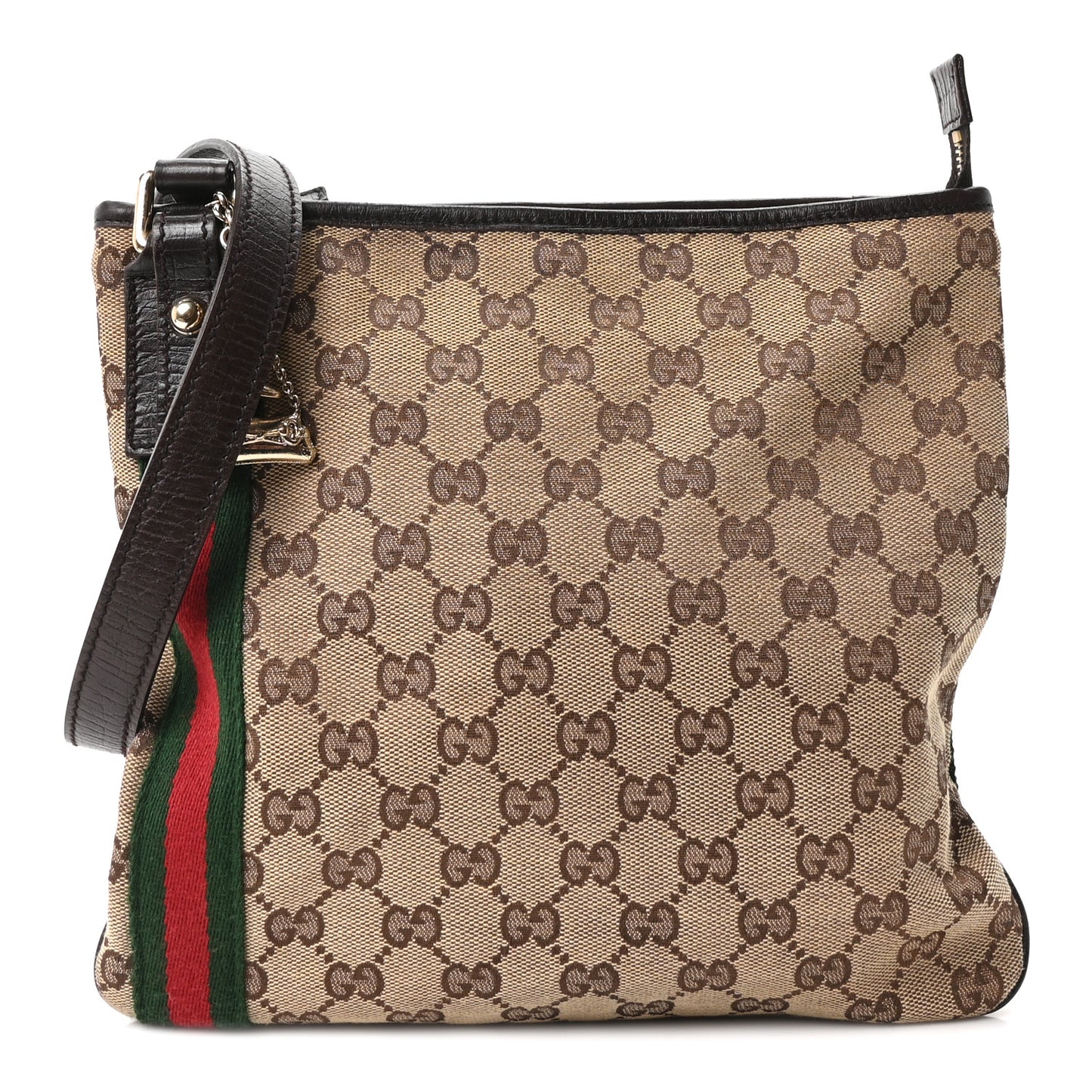 Monogram Web Jolicoeur Charms Messenger Dark Brown