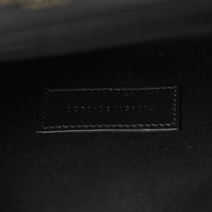 Saint Laurent Grain De Poudre Textured Mixed Matelasse Triquilt Monogram Clutch Black 8 of 10