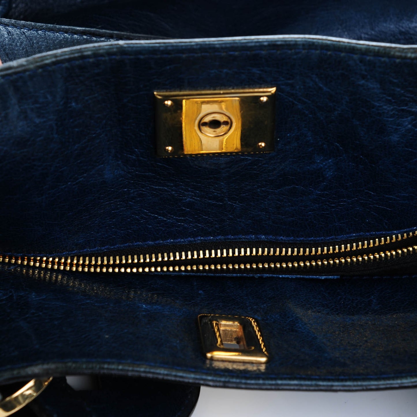 Chevre Lune Medium MM Tote Bleu