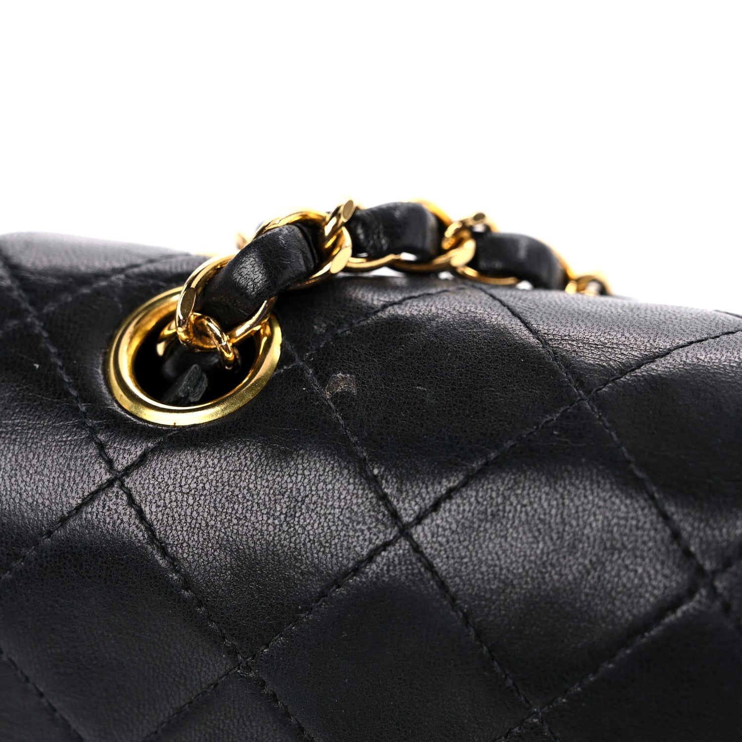 Chanel Lambskin Quilted Small Double Flap Black 23 of 24
