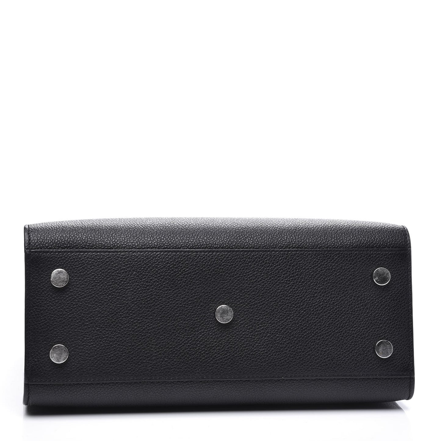 Grained Calfskin Baby Sac De Jour Black