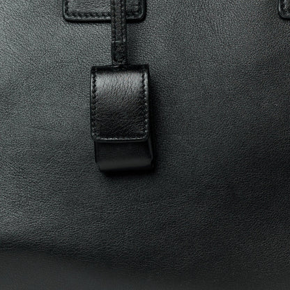 Saint Laurent Grained Calfskin Small Sac De Jour Black 9 of 11