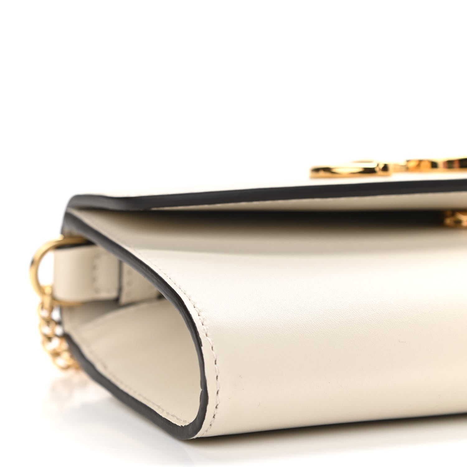 Gucci Smooth Calfskin Mini Zumi Shoulder Bag White 8 of 9